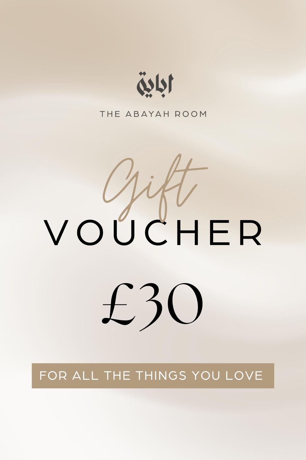 The Abayah Room Gift Card - £30