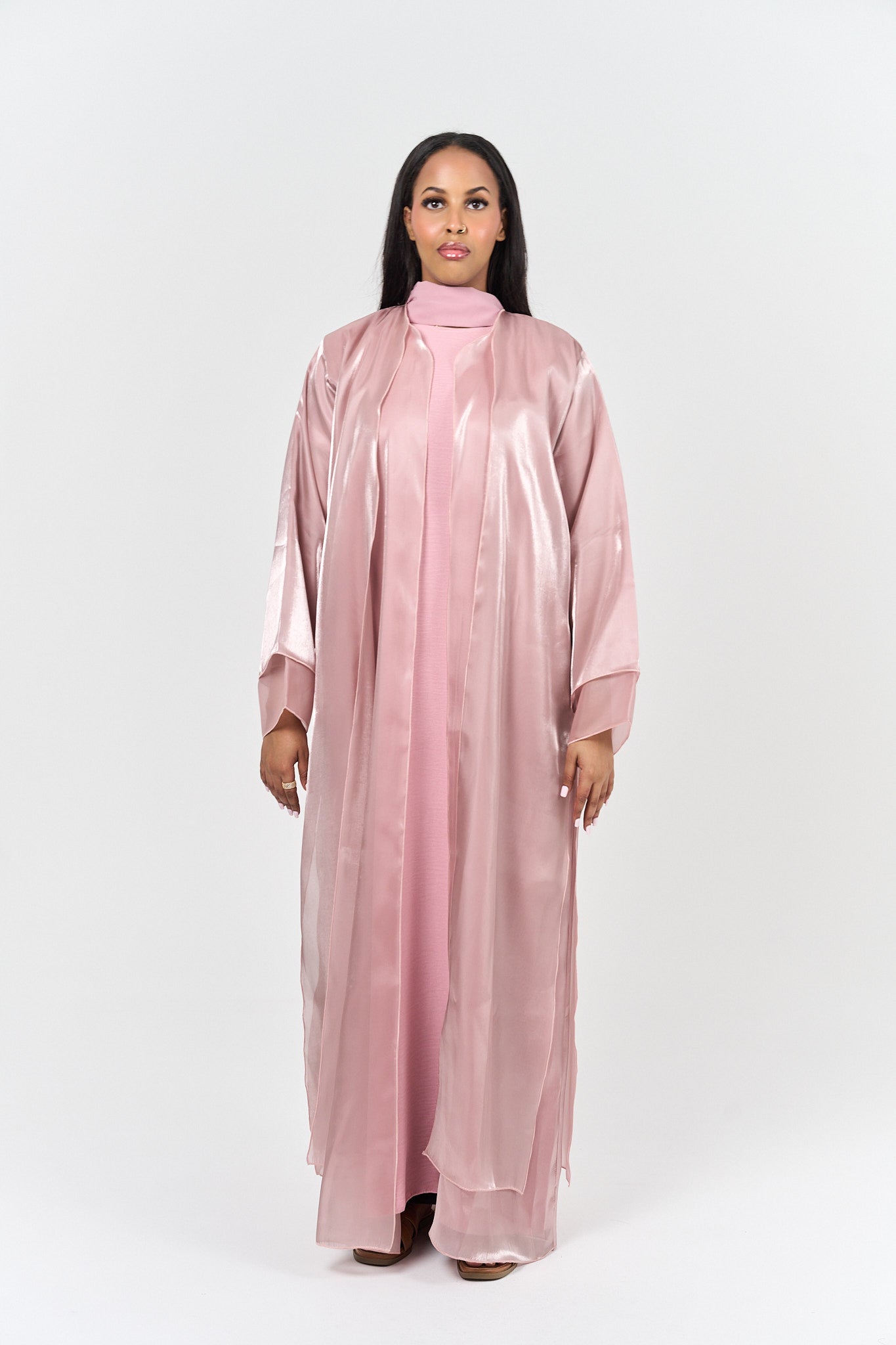 Layali Pearl Abayah - Pink