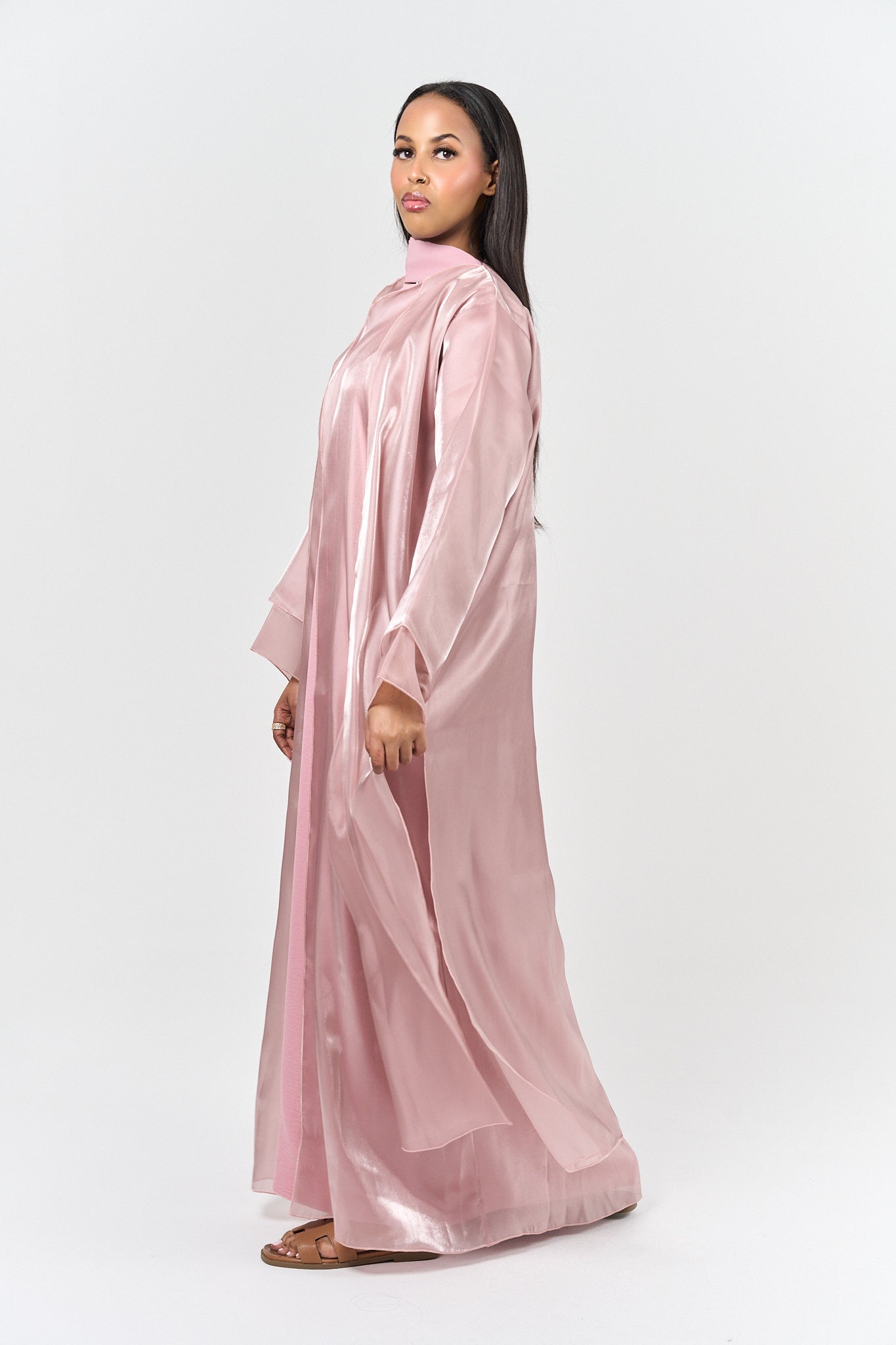 Layali Pearl Abayah - Pink