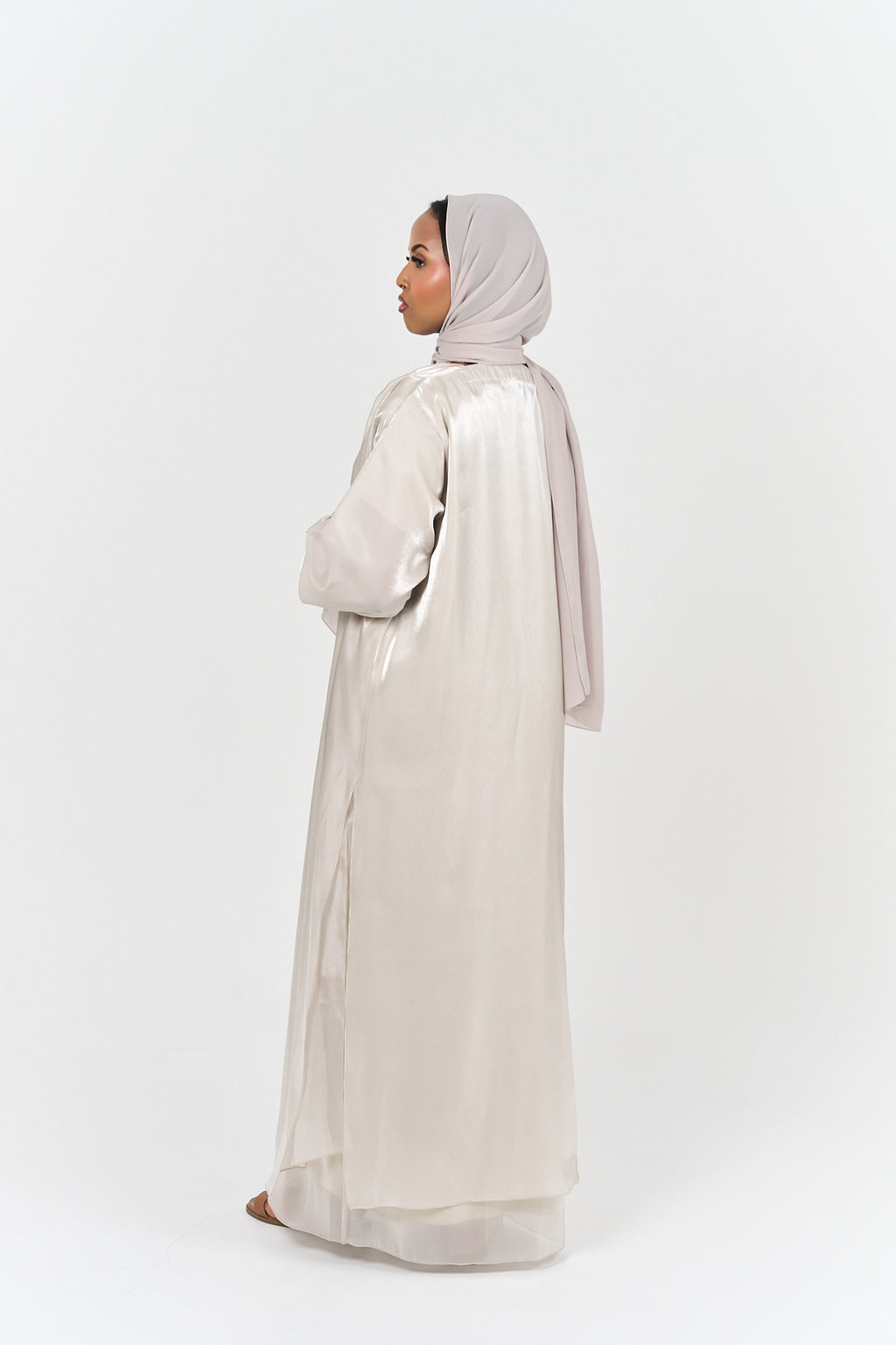 Layali Pearl Abayah - Beige