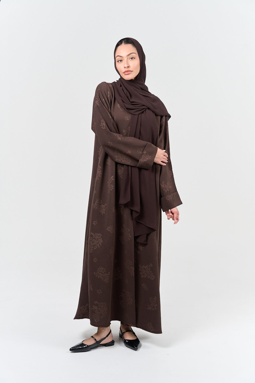 Lina Minimal Abayah - Brown