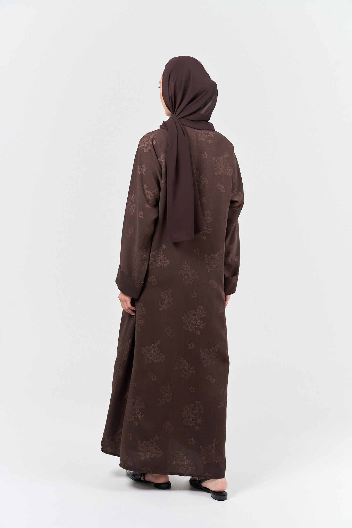 Lina Minimal Abayah - Brown