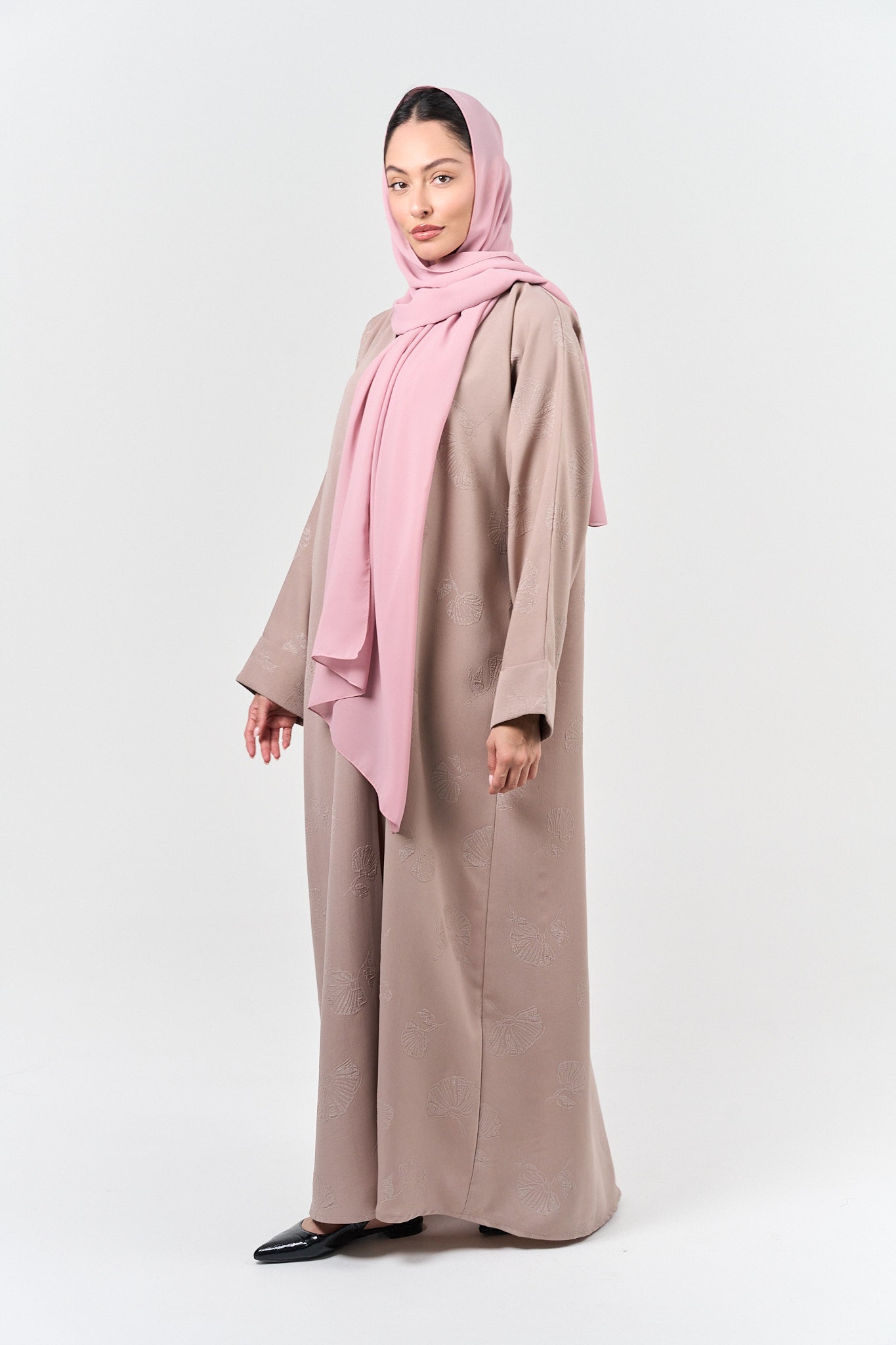 Lina Minimal Abayah - Pink