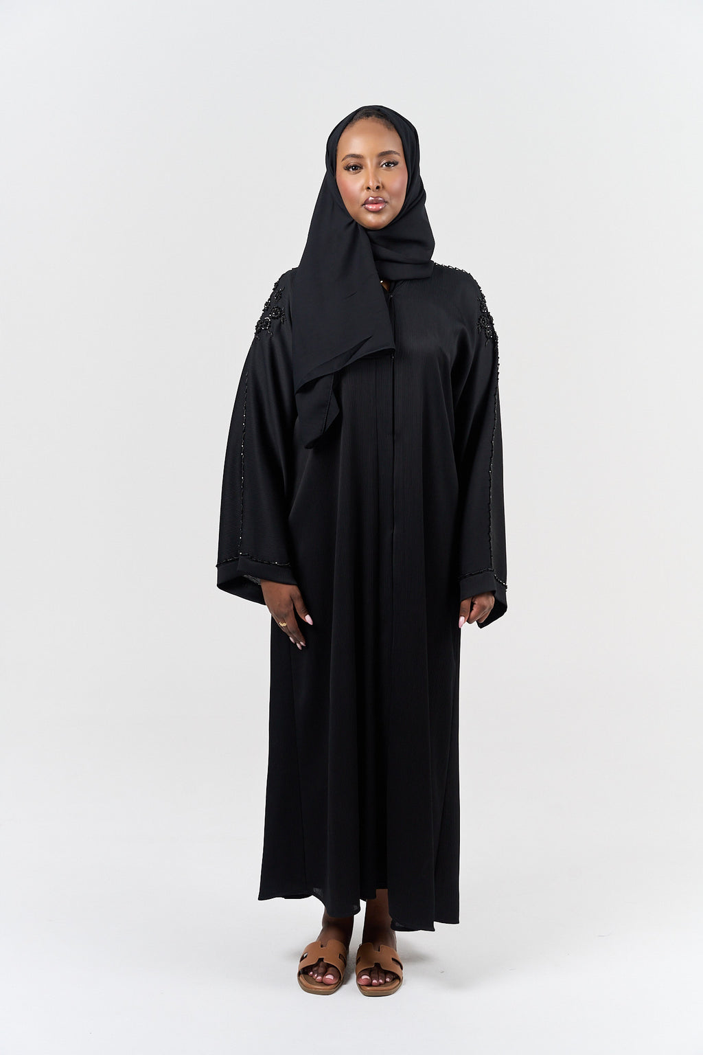 Zarah Embellished Abayah - Black
